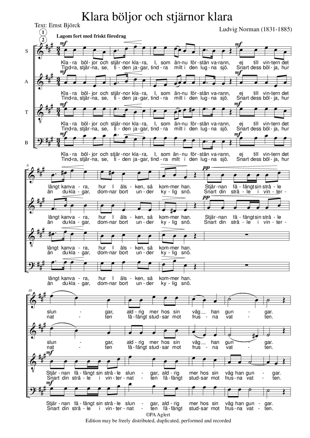 Klara böljor och stjärnor klara - Page 1