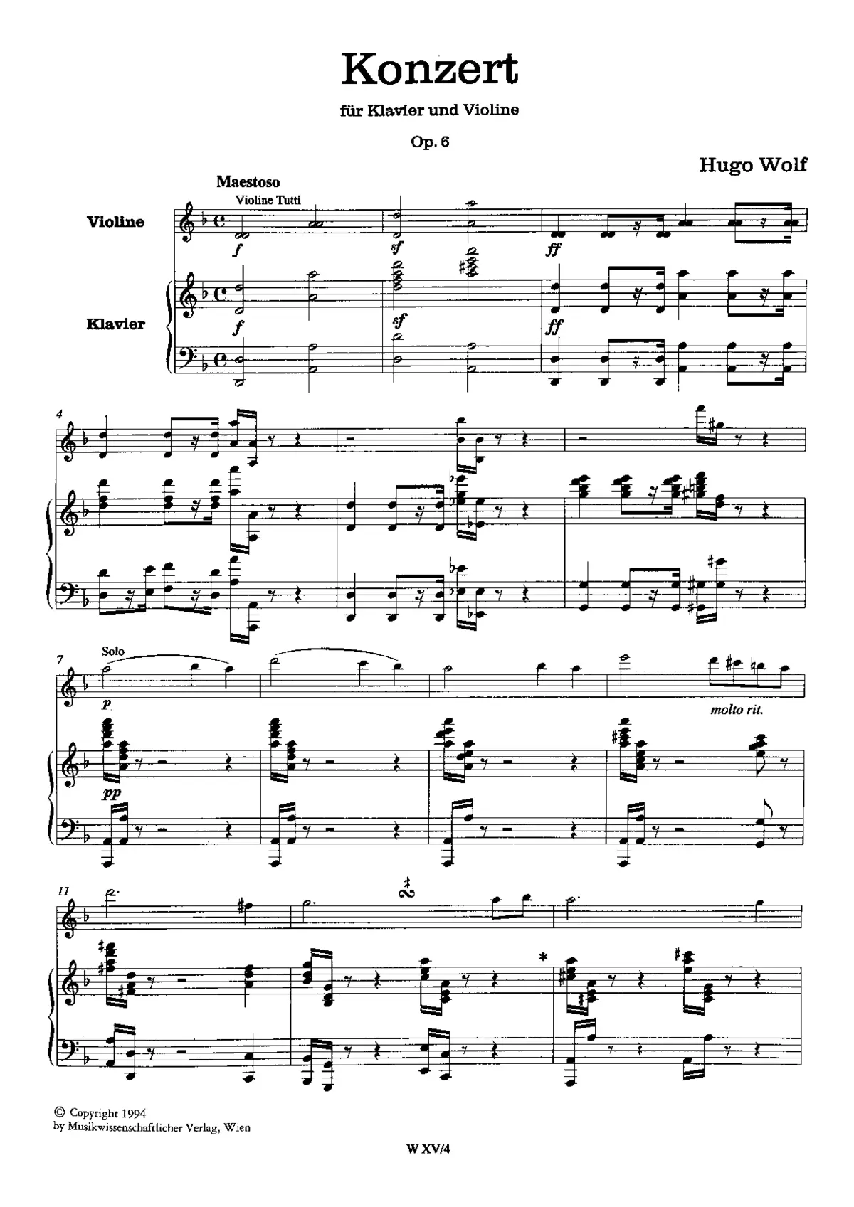Violin Concerto - Page 1