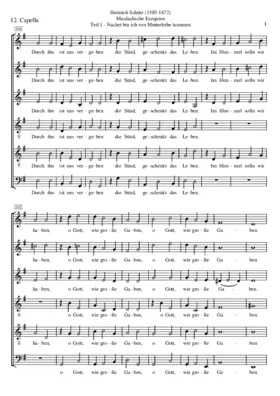 Musikalische Exequien: Part I, No. 12 - Durch ihn ist uns vergeben