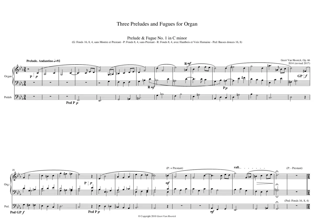 3 Preludes and Fugues for Organ - Page 1