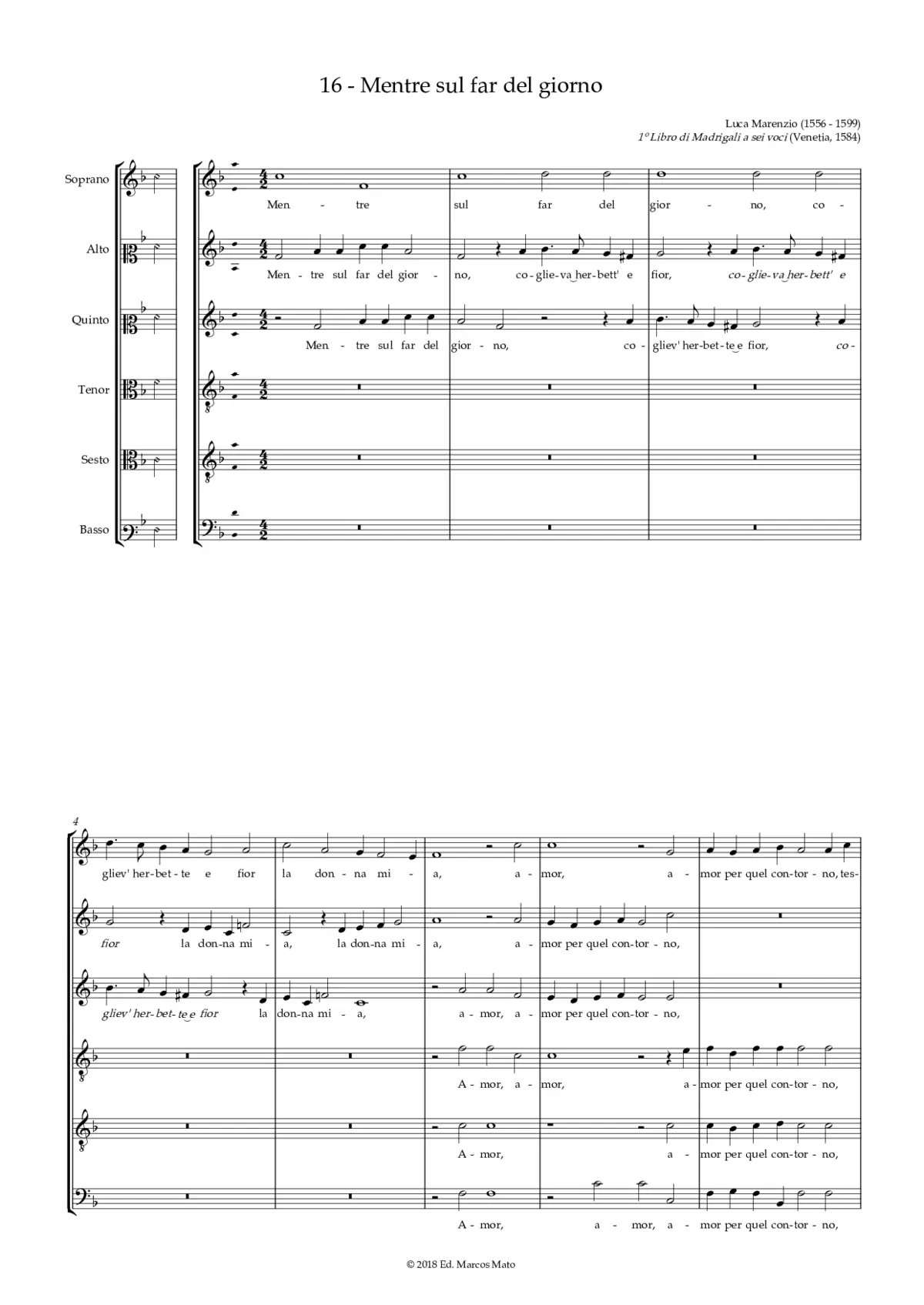 Mentre sul far del giorno - Page 1