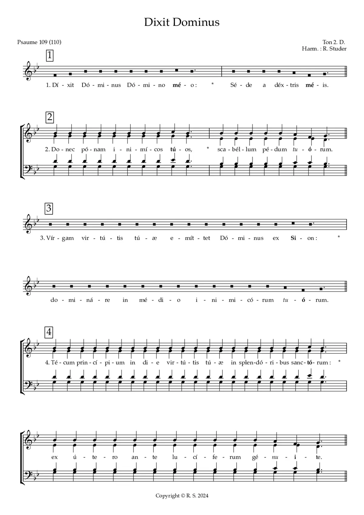 Dixit Dominus - Page 1