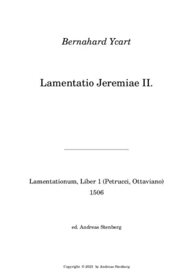 Lamentatio Jeremiae Prophete II.
