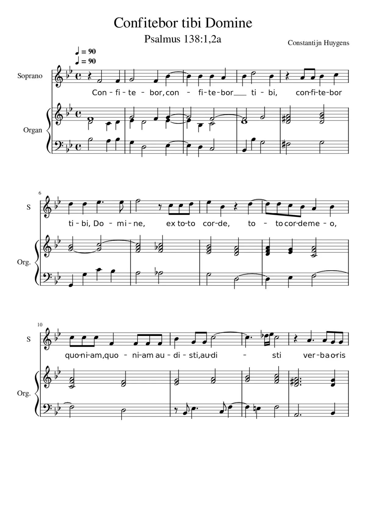 Cinfitebor tibi Domine - Page 1