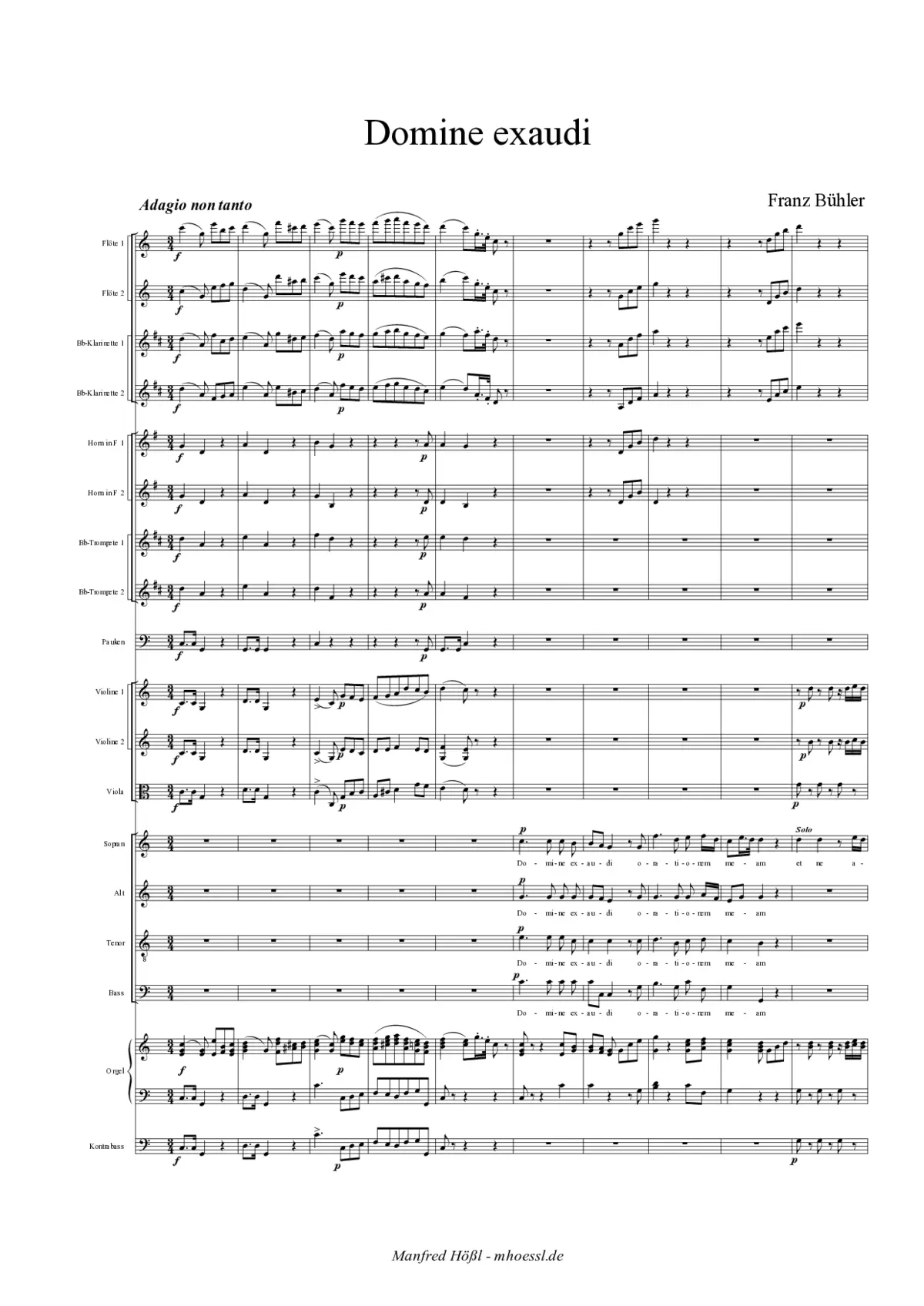Domine exaudi - Page 1