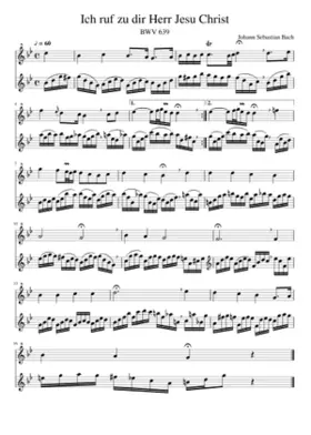 Ich ruf zu dir Herr Jesu Christ BWV 639