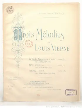 Trois mélodies