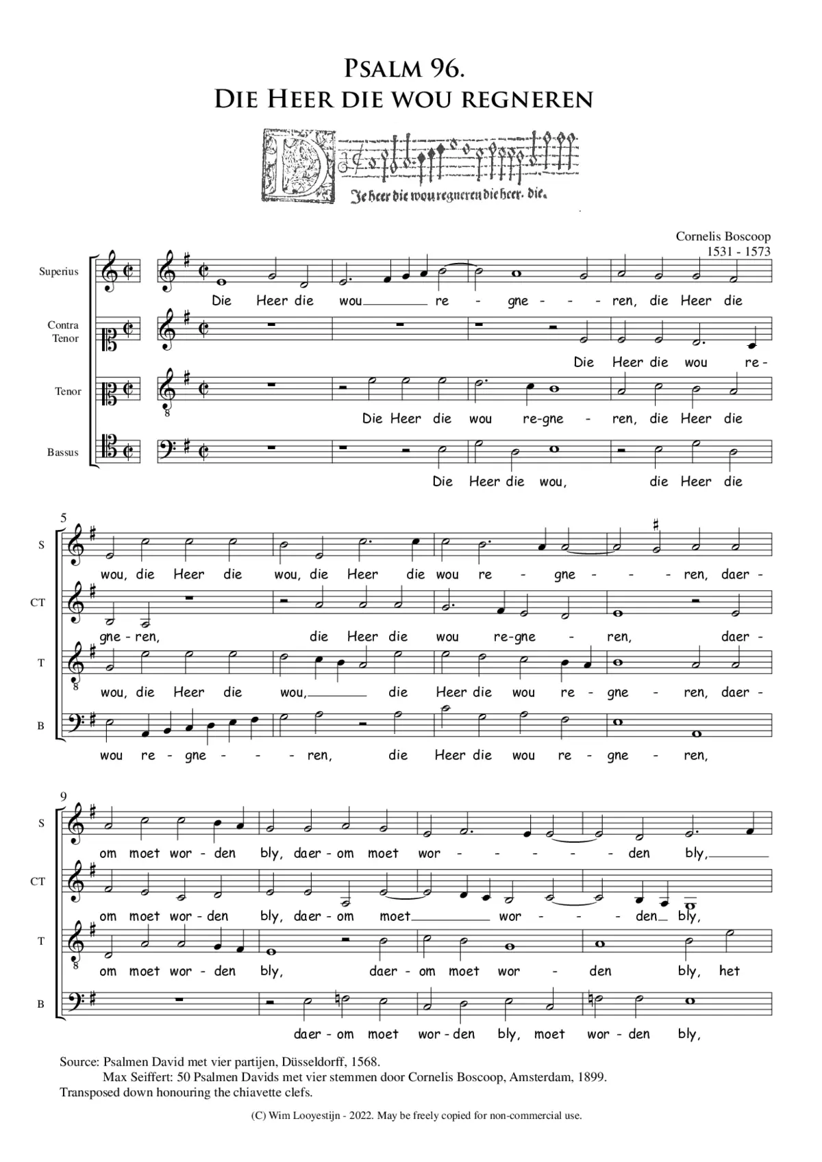 Die Heer die wou regneren - ps 96 - Page 1