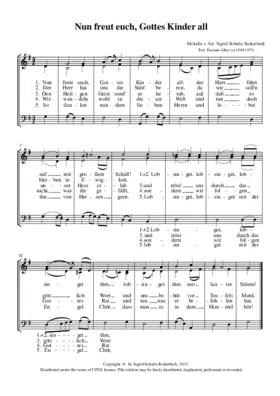 Nun freut euch, Gottes Kinder all