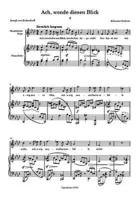 Ach, wende diesen Blick