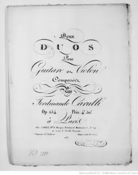 2 Duos pour Guitare et Violon