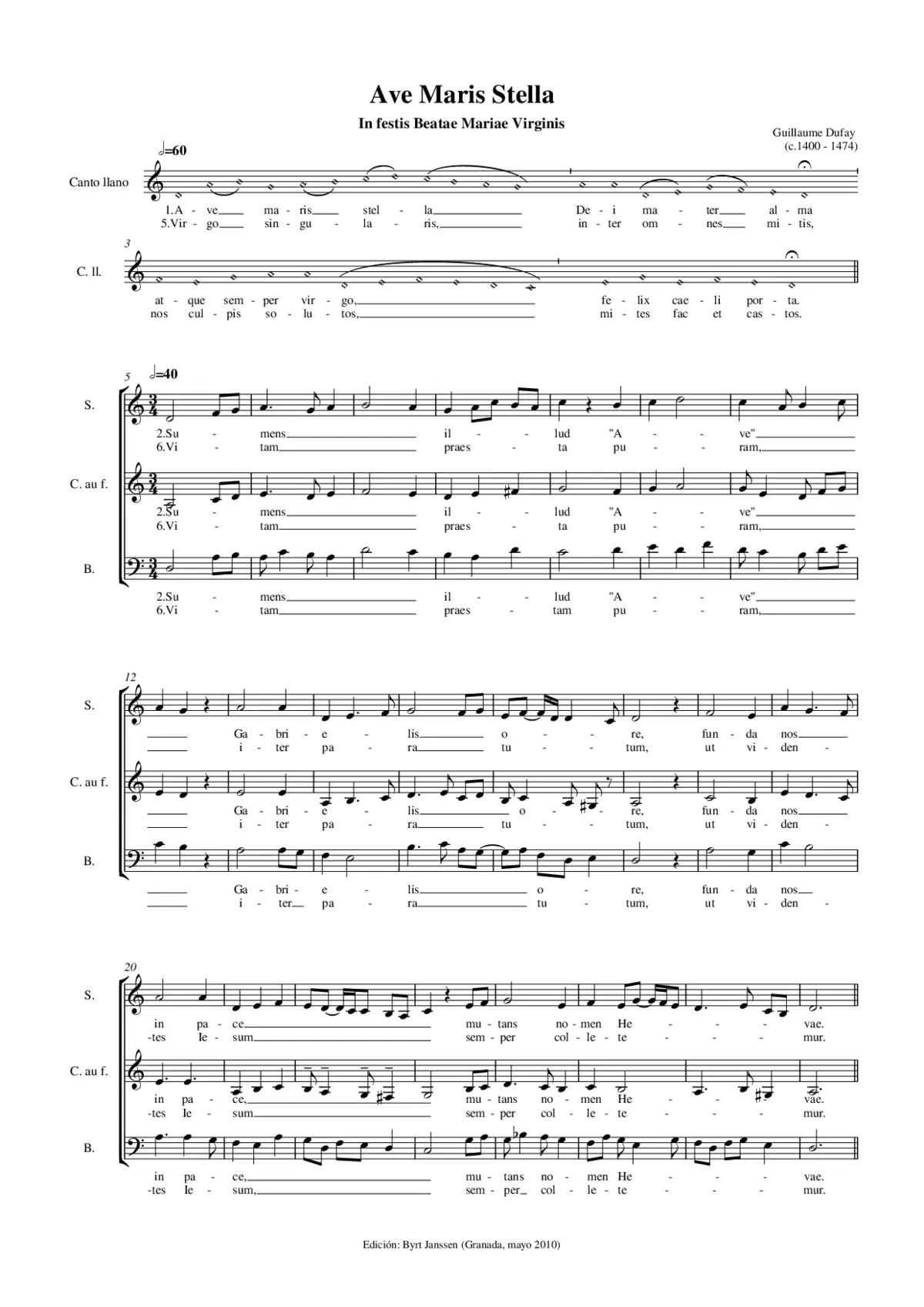 Ave maris stella - Page 1