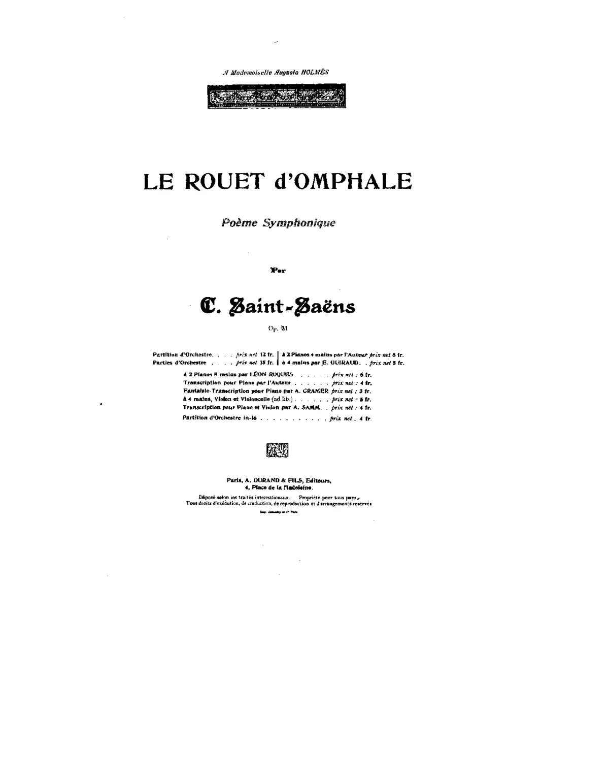 Le rouet d'Omphale - Page 1