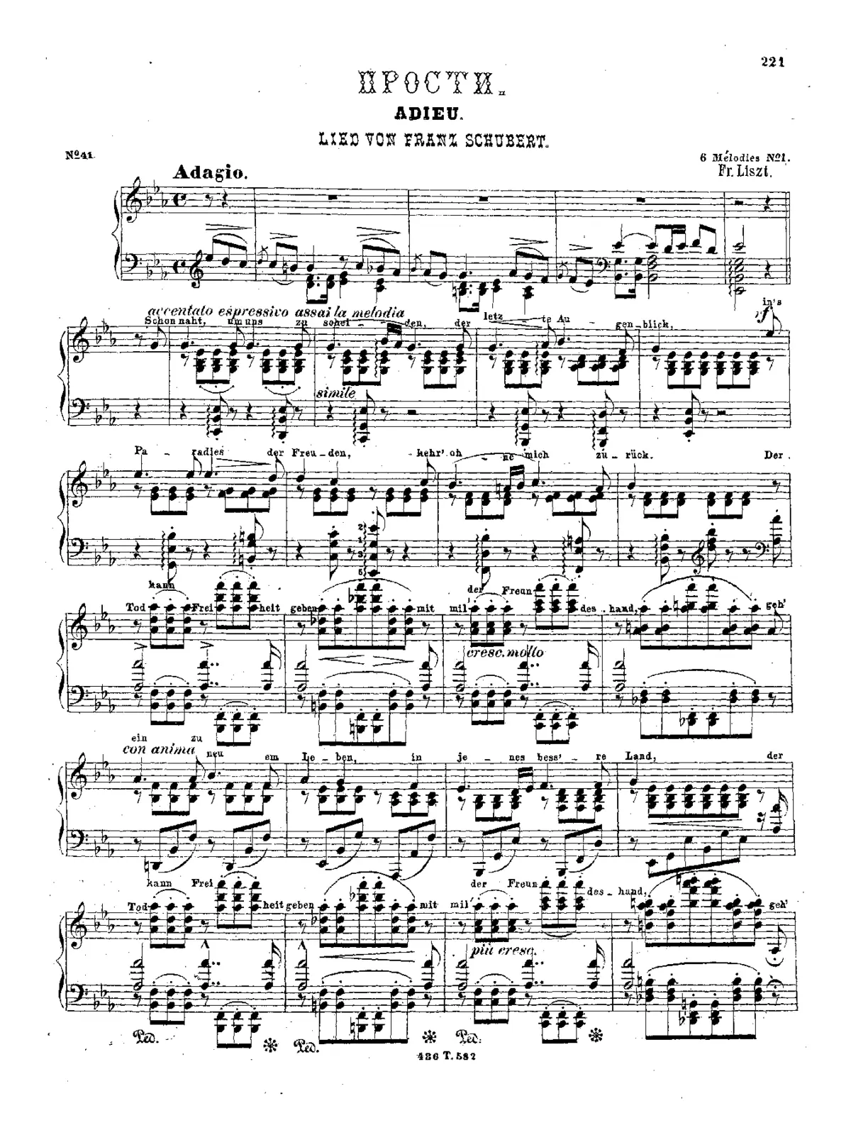6 Melodien von Franz Schubert - Page 1
