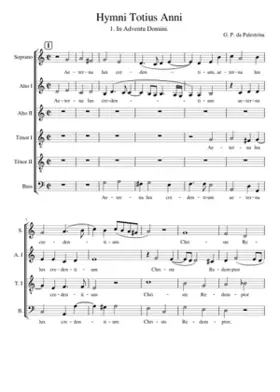Hymni Totius Anni - 1. In Adventu Domini