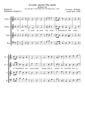 O Lord revive Thy work