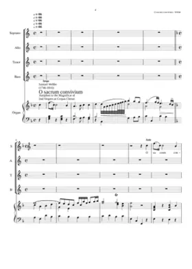 O sacrum convivium (there is also a full anthem setting)