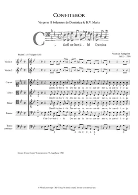 Confitebor, Op. II, No. 9