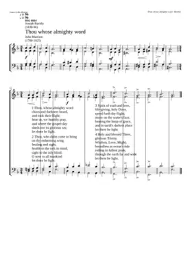 Thou whose almighty word