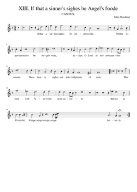 XIII. If that a sinner's sighes be Angel's foode