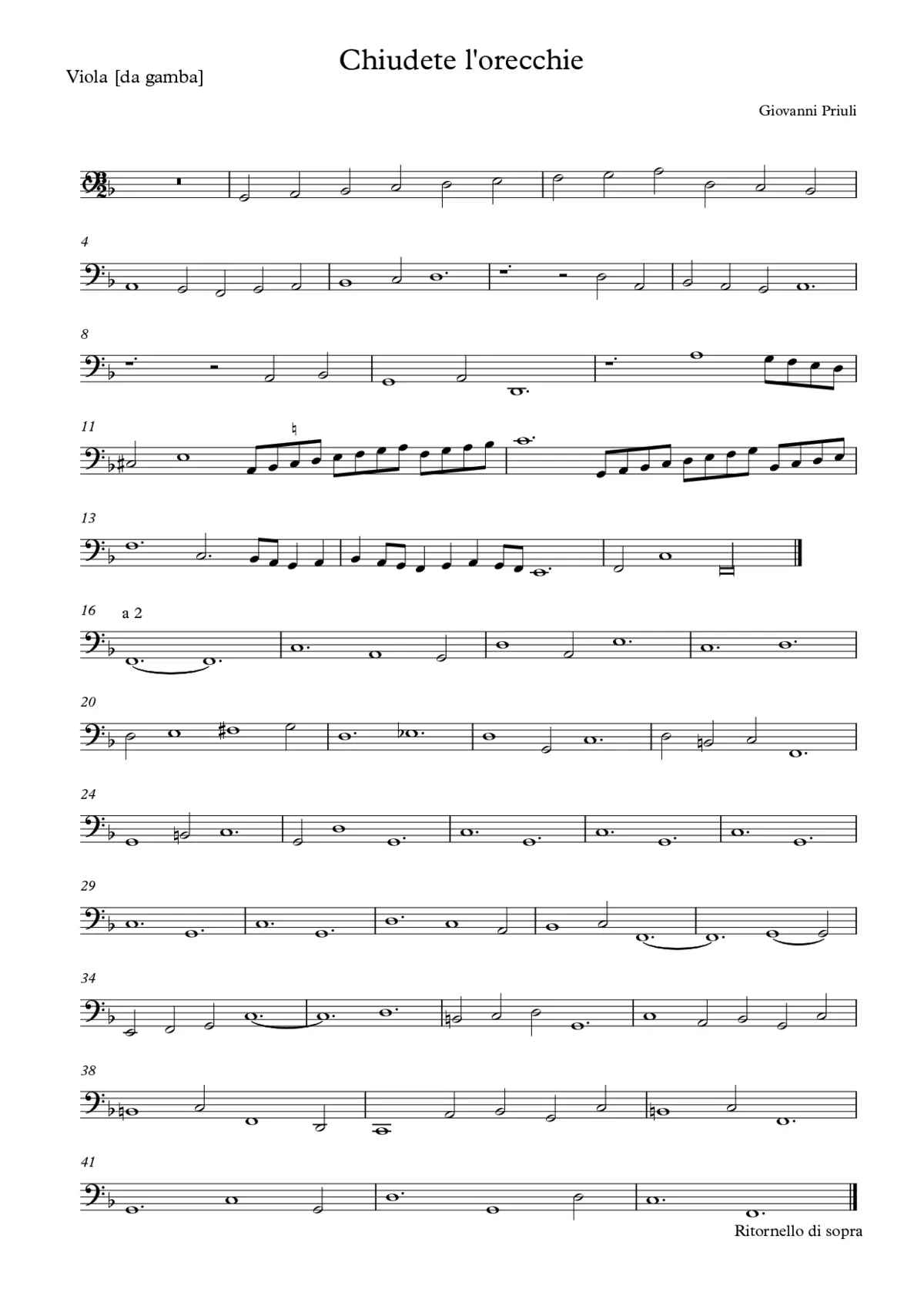Chiudete l'orecchie - Page 1