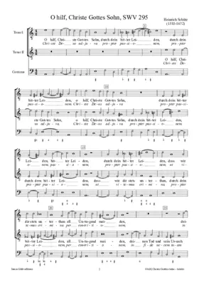 O hilf, Christe Gottes Sohn, SWV 295