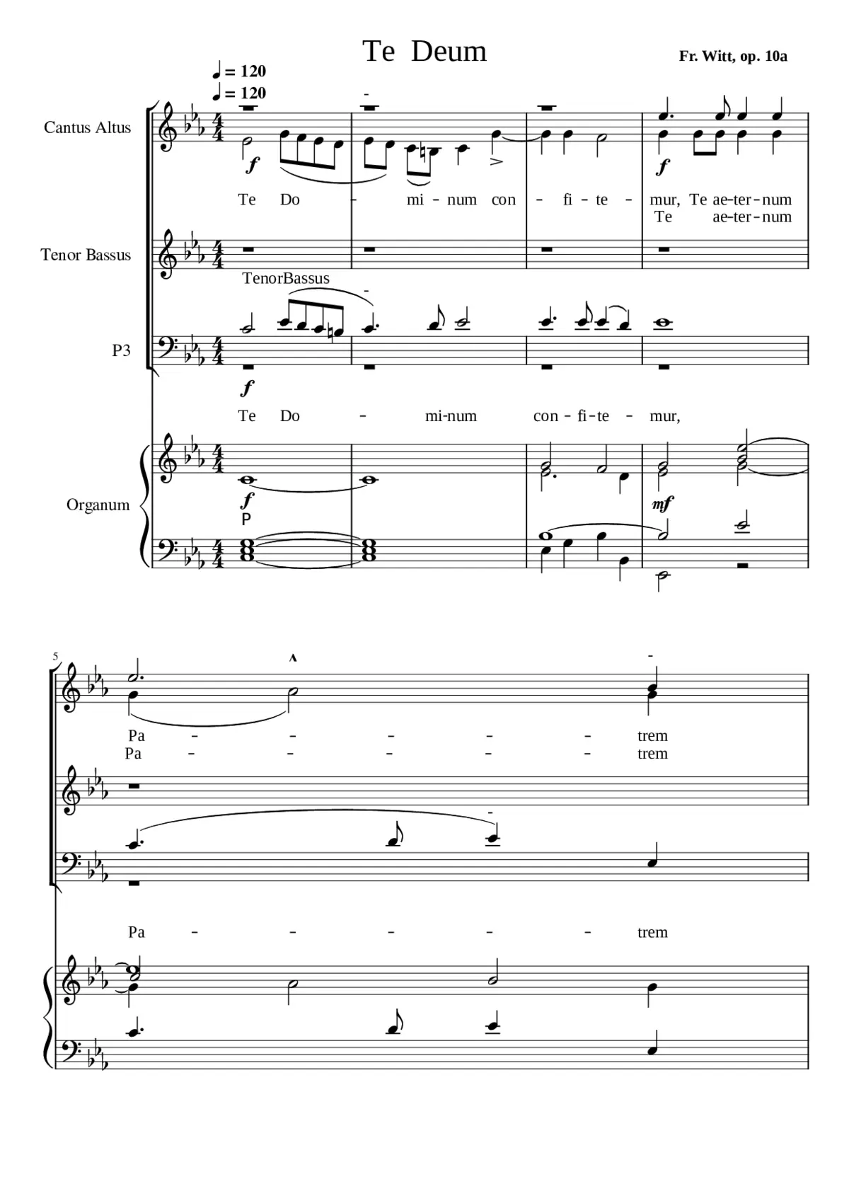 Te Deum laudamus op.10a - Page 1