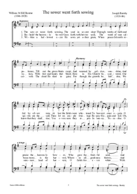 The sower went forth sowing