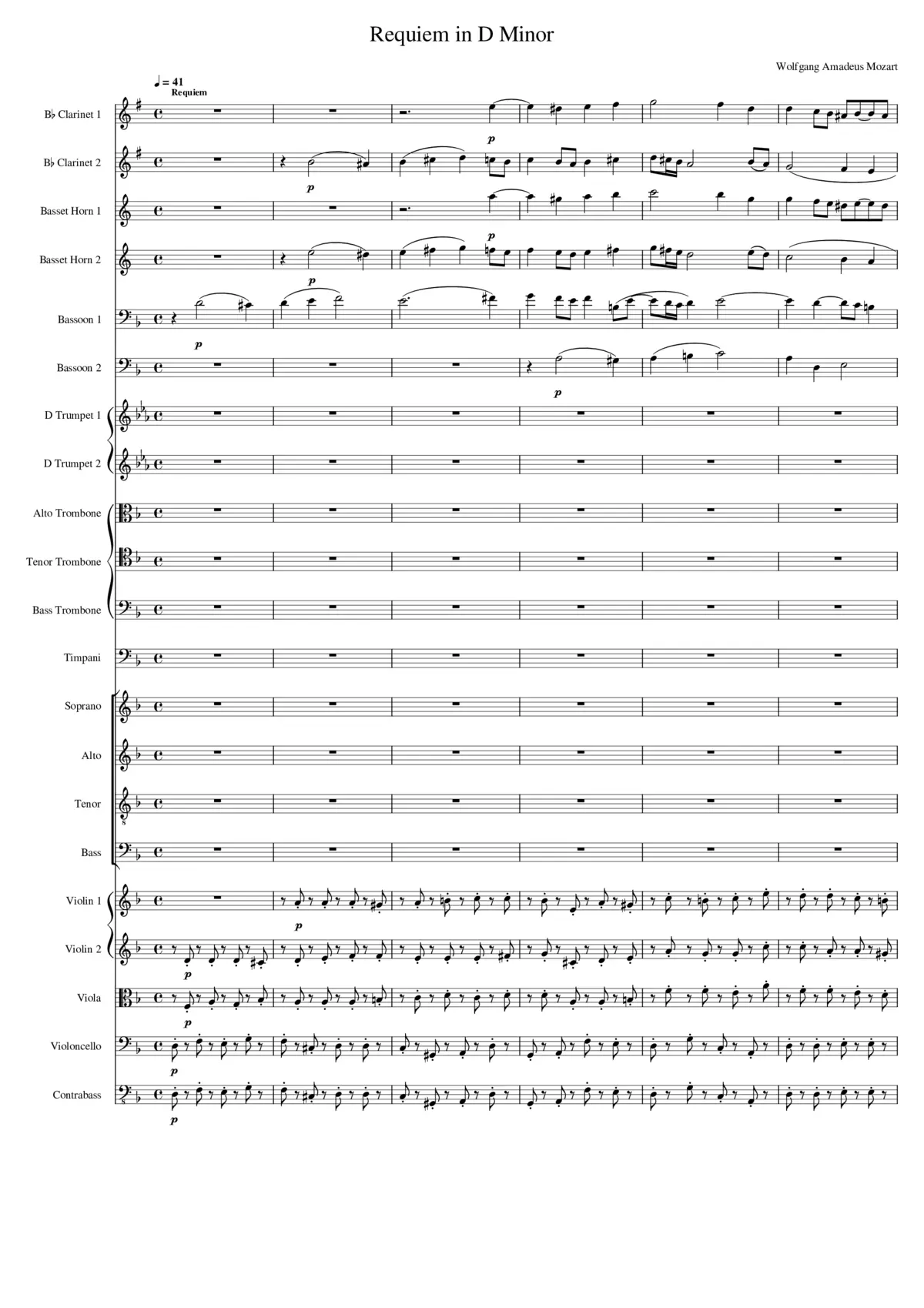 Requiem in D minor K.626 - Page 1