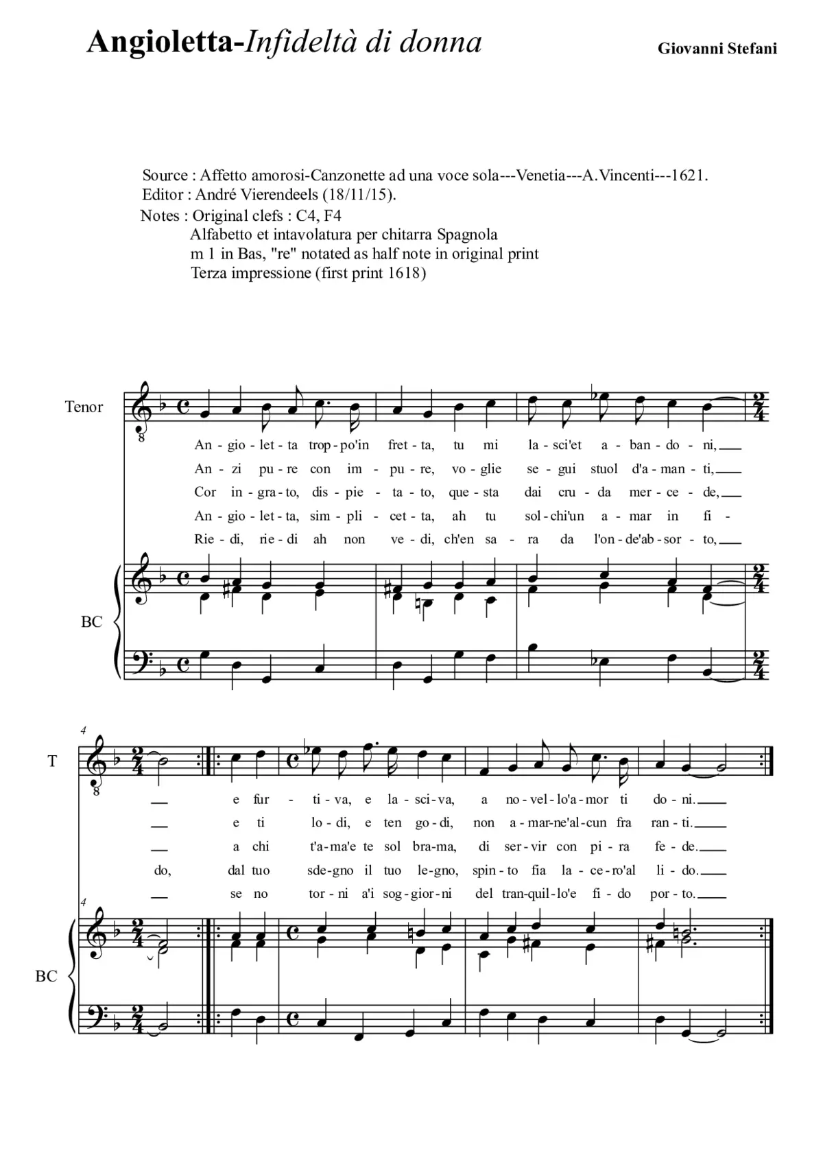 Angioletta - Infideltà di donna - Page 1