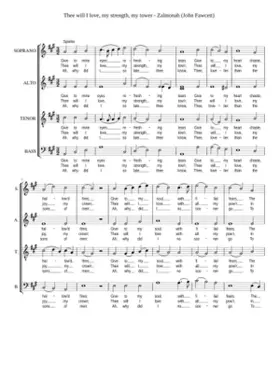 Thee will I love my strength my tower