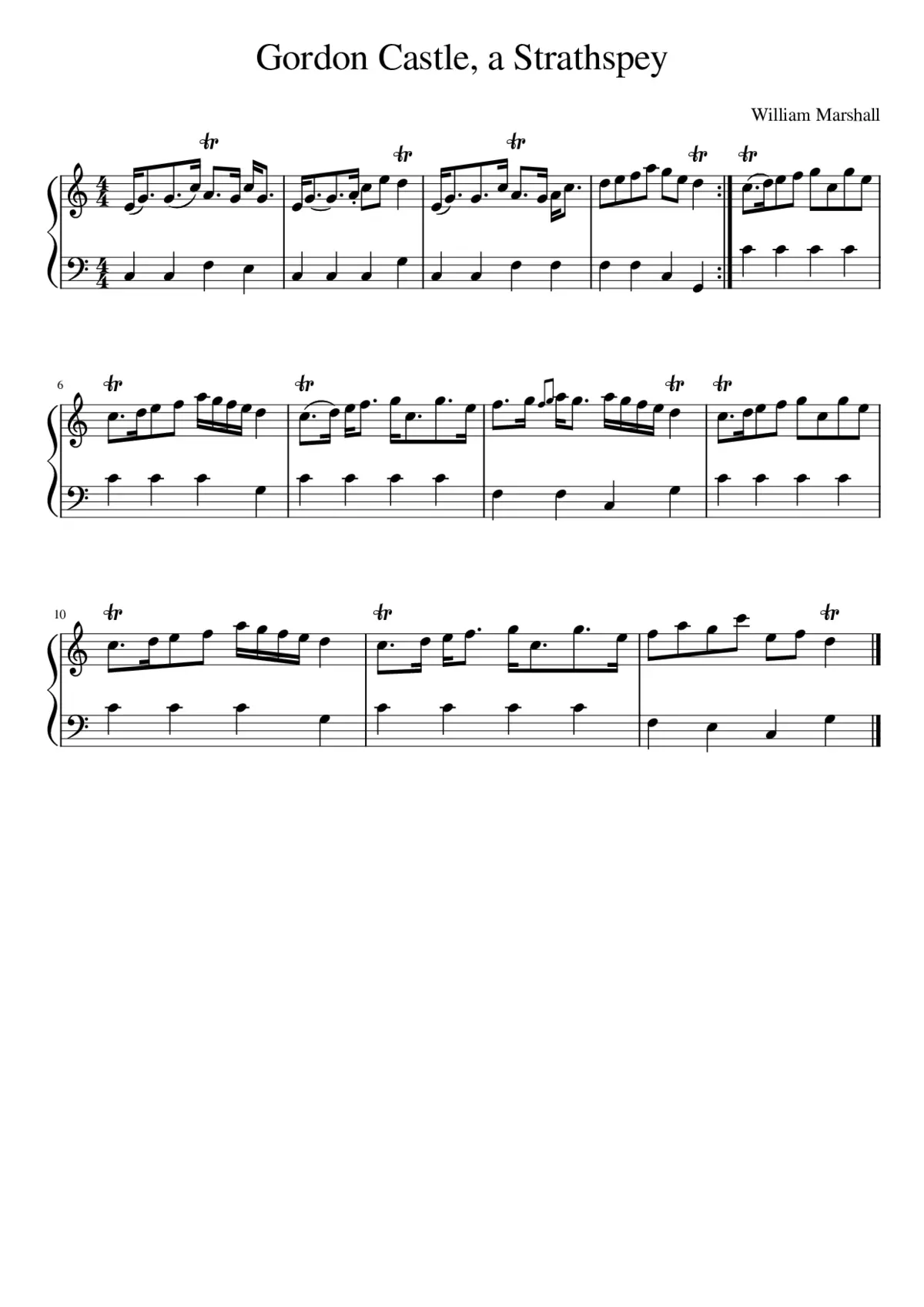 Gordon Castle a Strathspey - Page 1