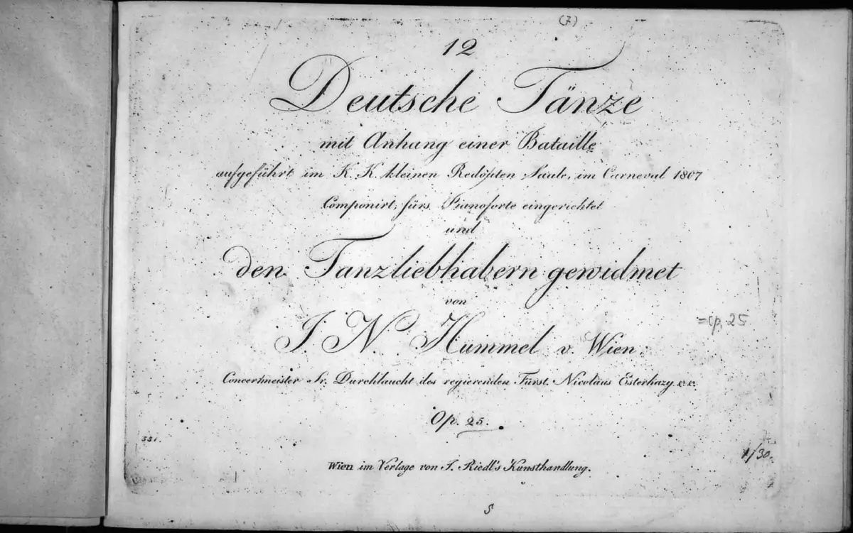 12 Deutsche Tänze - Page 1