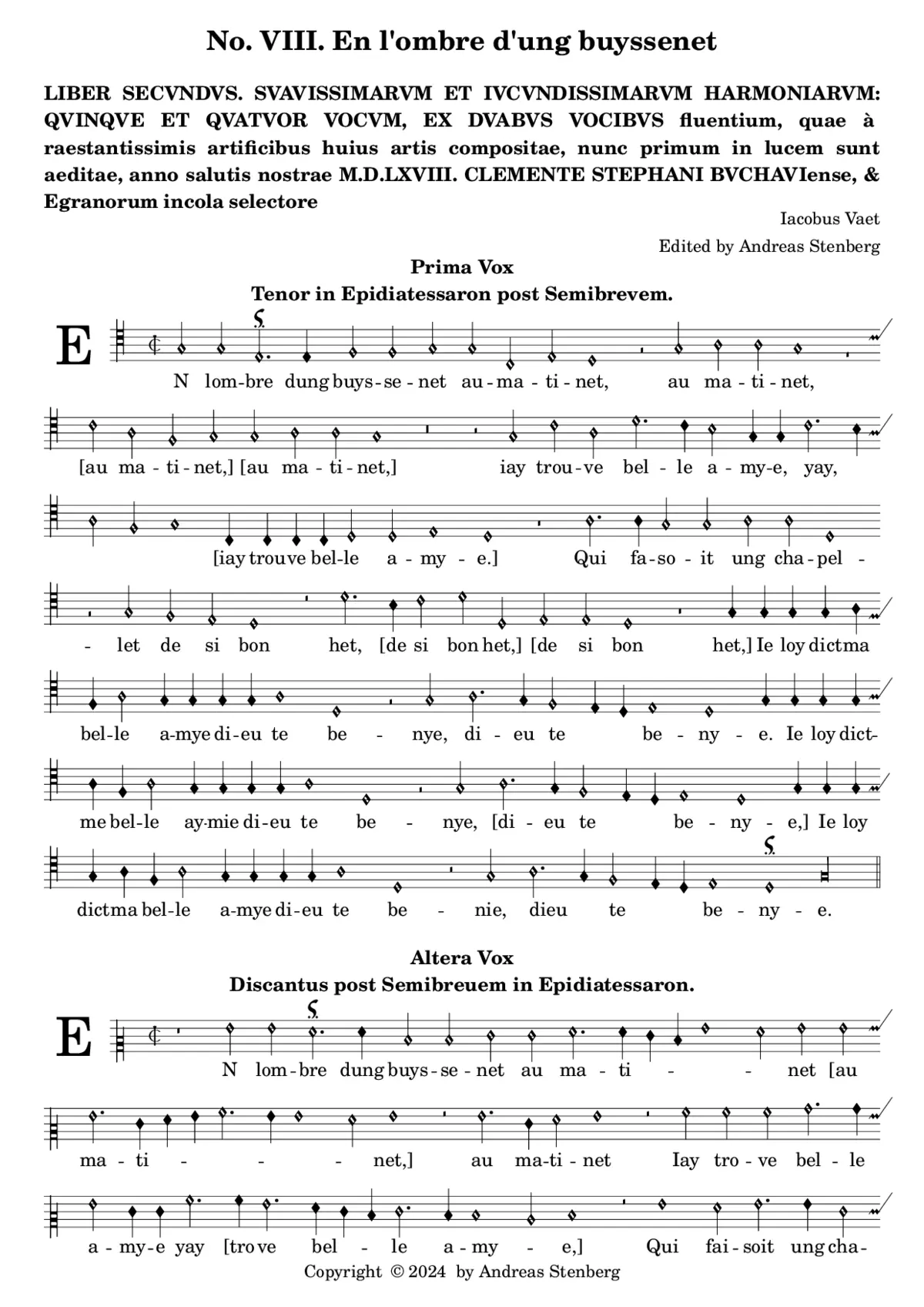 En l'ombre d'ung buyssenet - Page 1