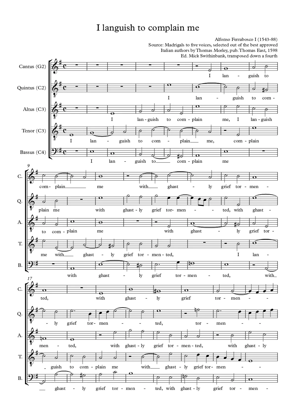 I languish to complain me - Page 1