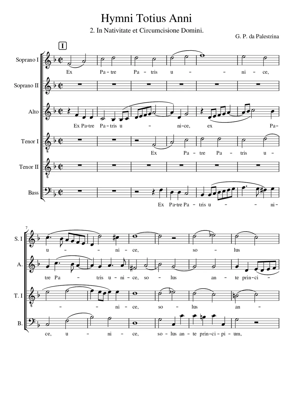 Hymni Totius Anni - Page 1