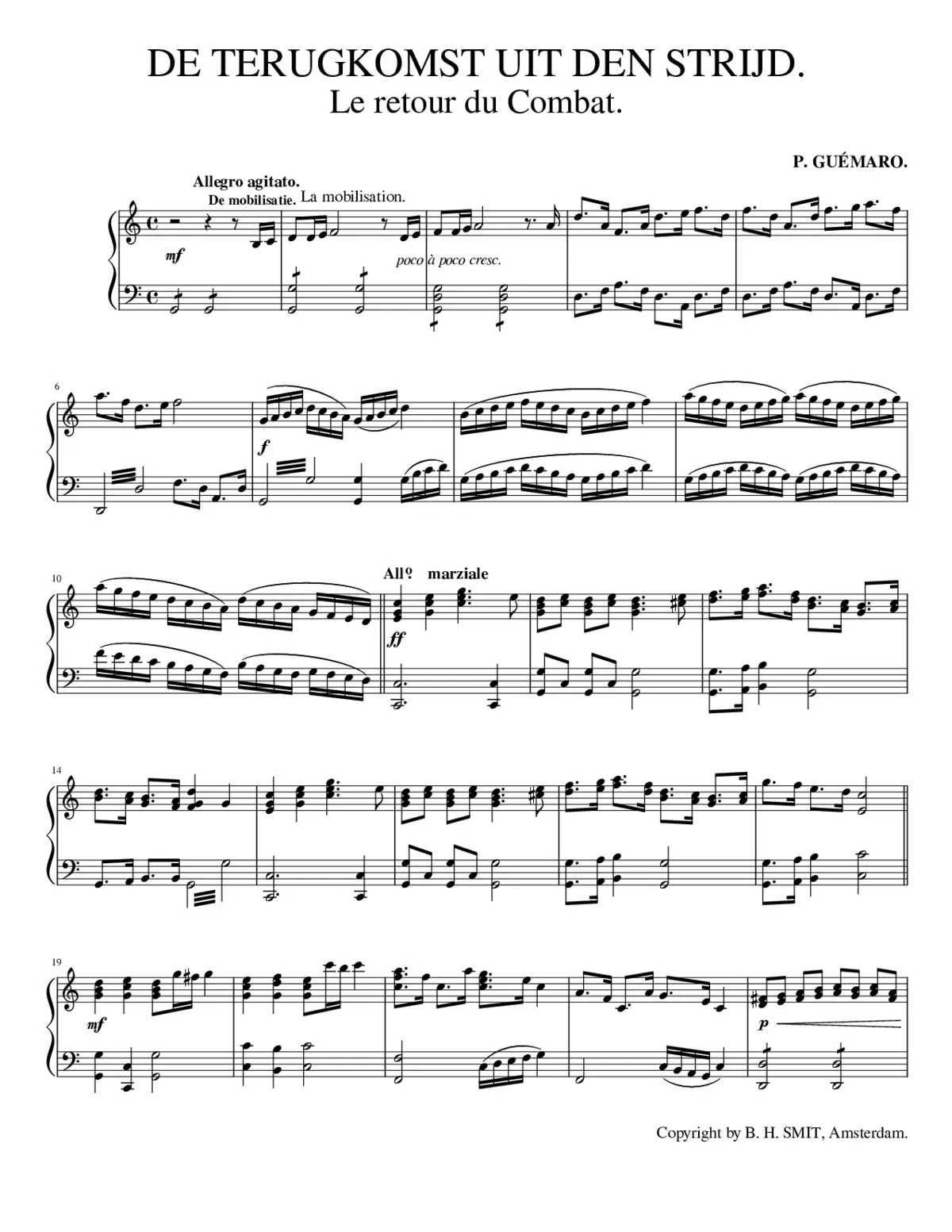 De Terugkomst Uit Den Strijd - Page 1