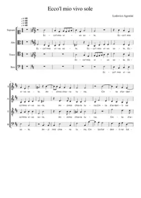 Ecco'l mio vivo sole