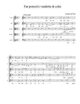 Far potess'io vendetta di colei