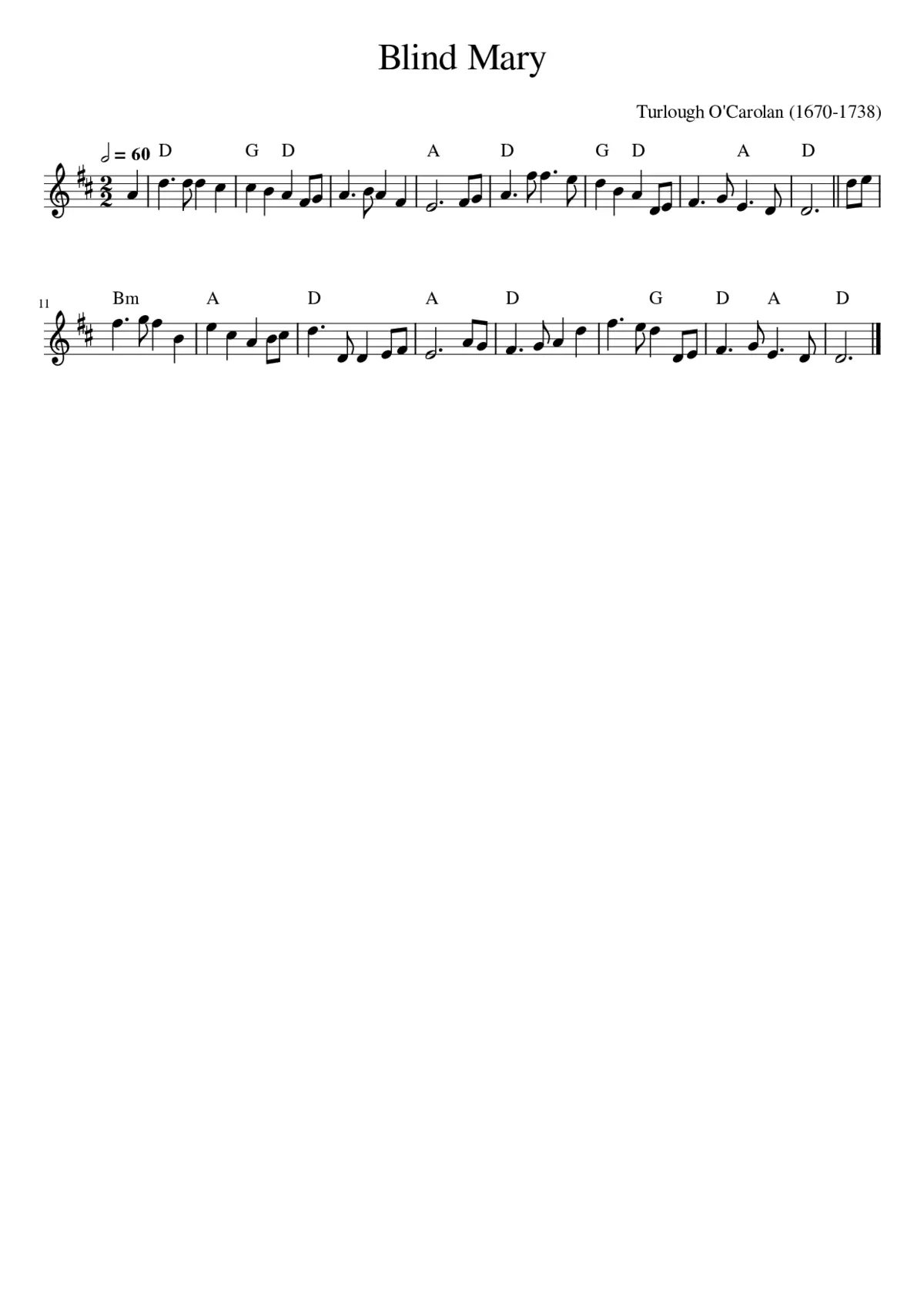 Blind Mary - Page 1