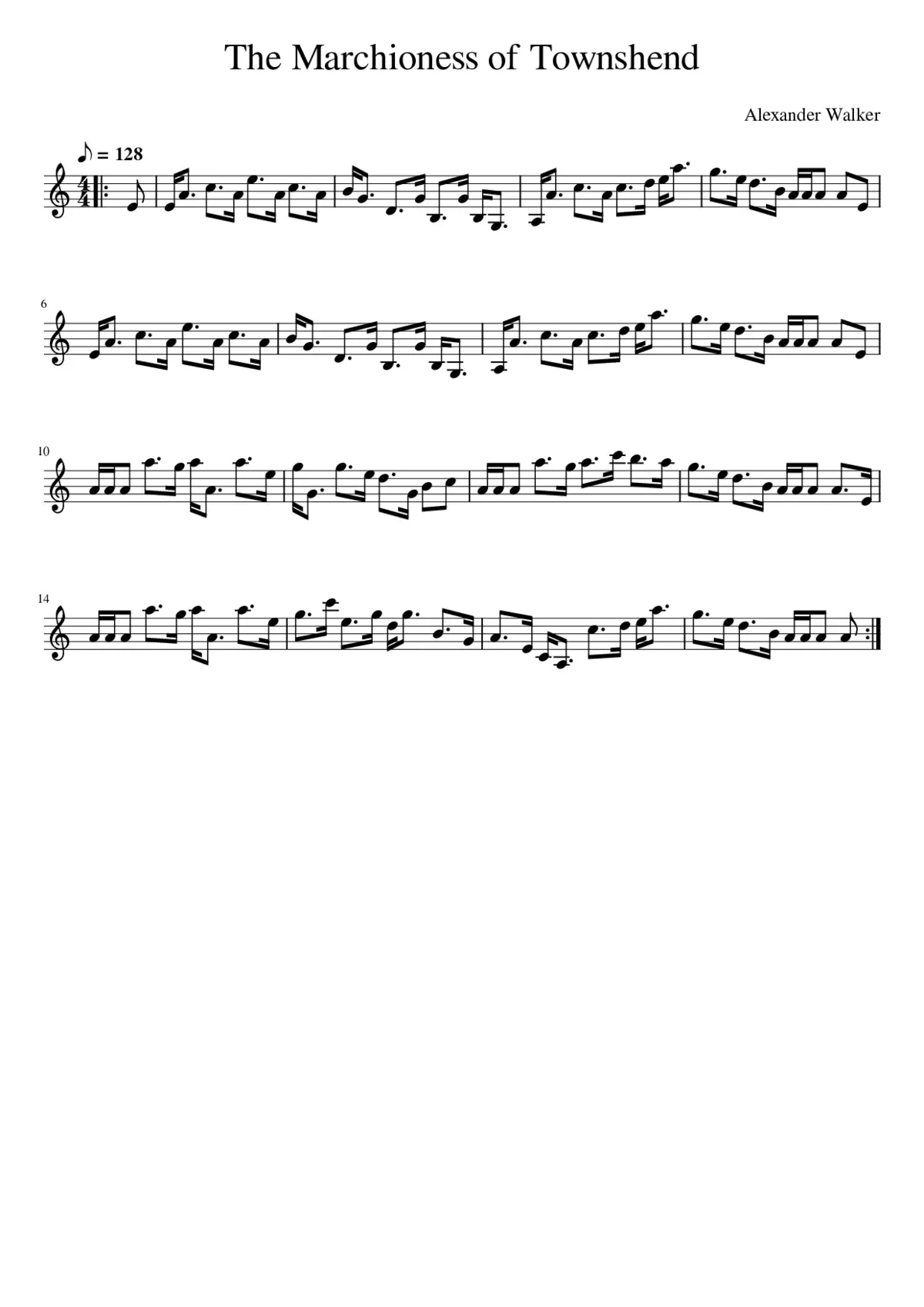 The Marchioness of Townshend - Page 1