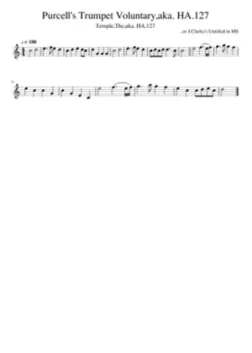 Purcell's Trumpet Voluntaryaka. HA.127