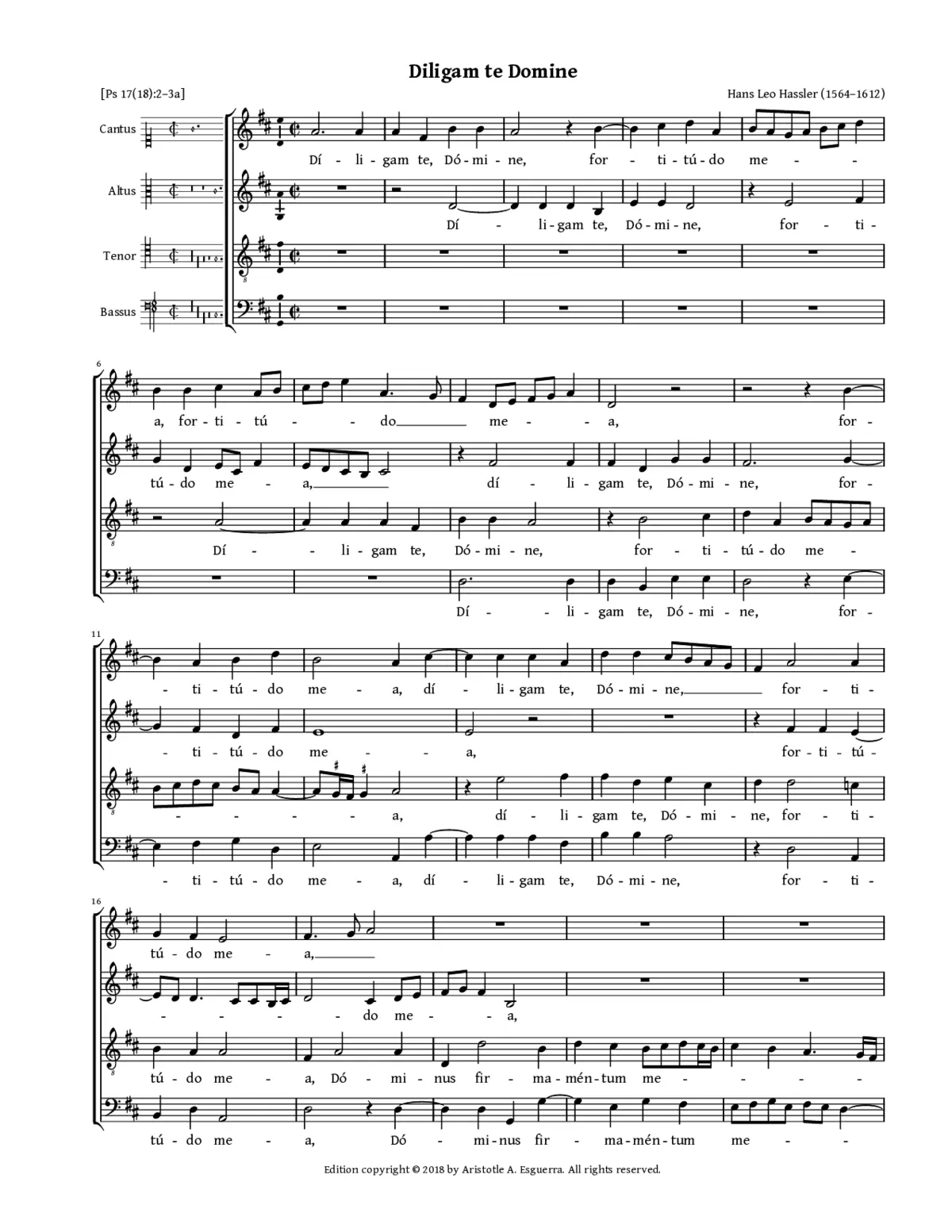 Diligam te, Domine - Page 1