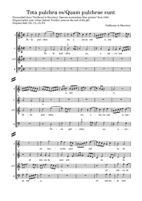 Tota pulchra es - Quam pulchrae sunt