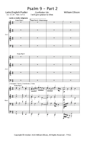 Confitebor tibi - I will give praise to thee (Part 2)