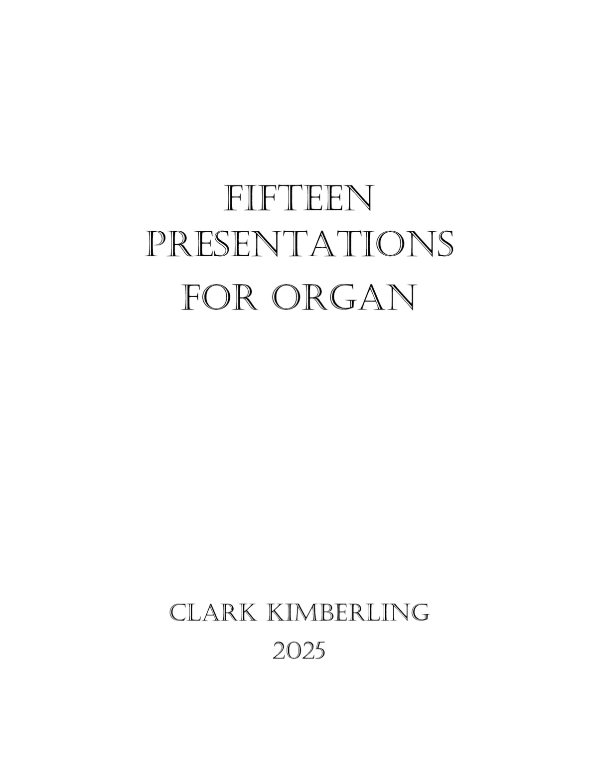 15 Presentations for Organ - Page 1