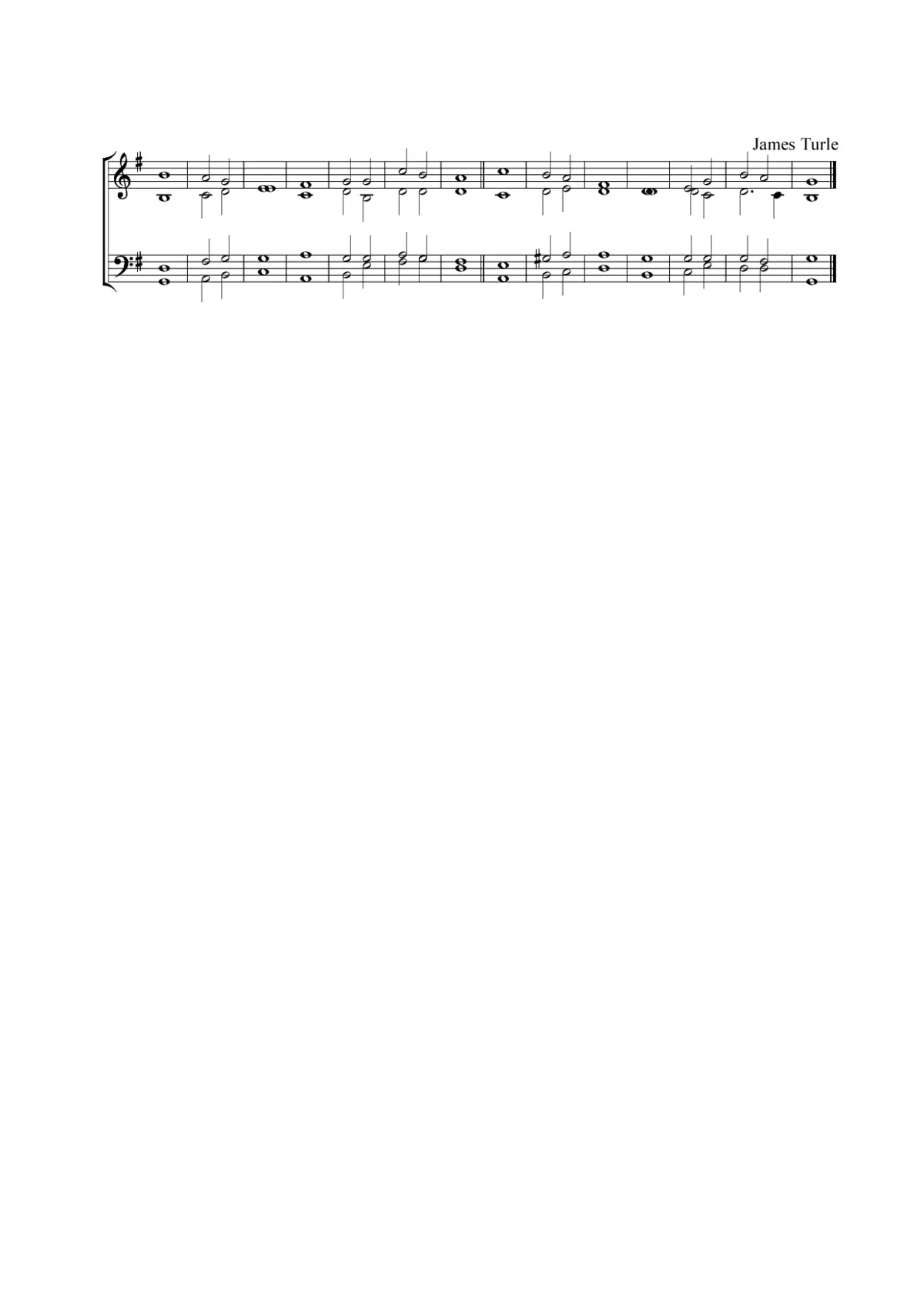 Double chant in G major - Page 1