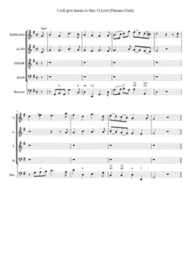 I will give thanks to thee O Lord