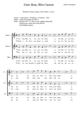 Guts thun, Bösz lassen