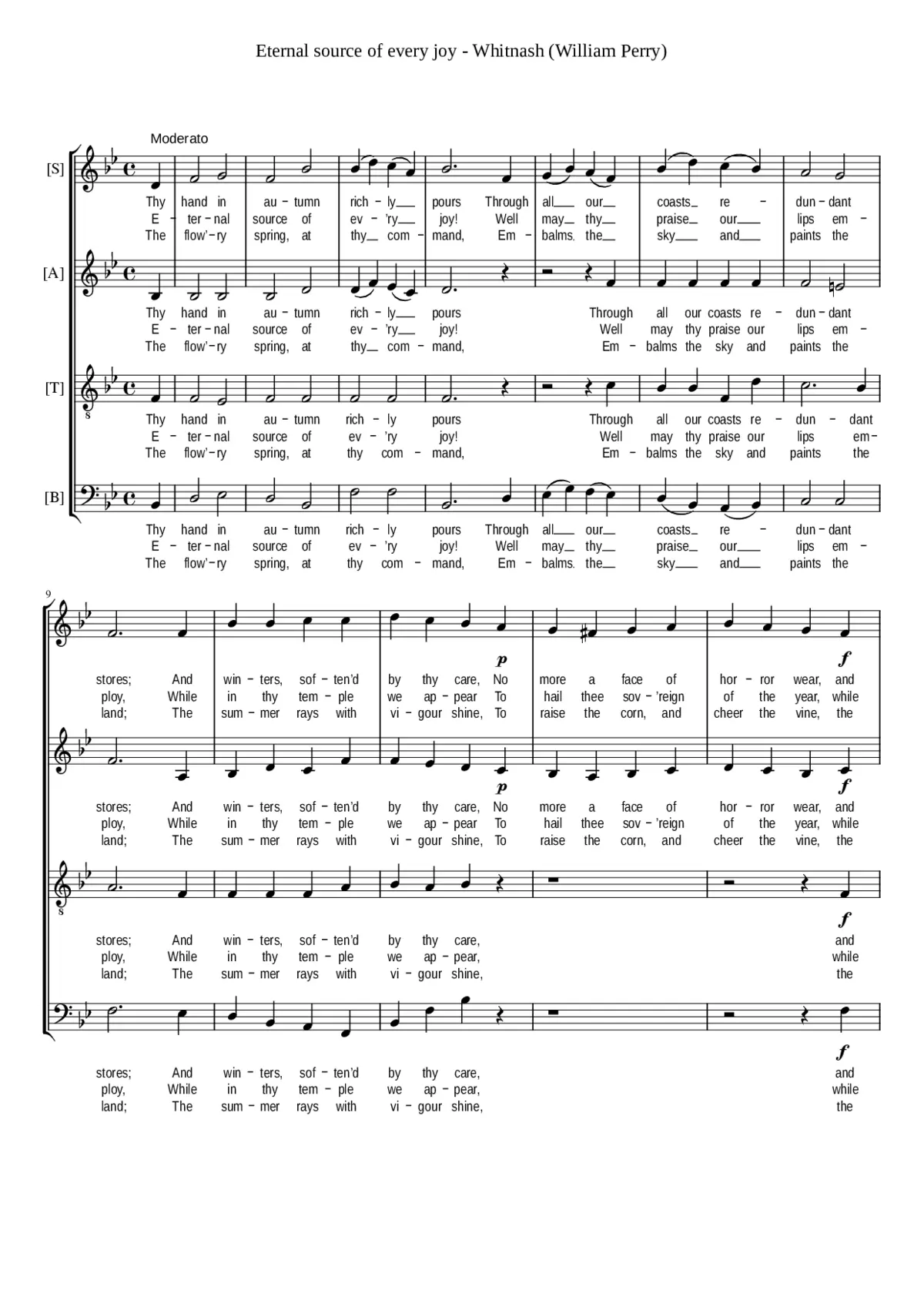 Eternal source of every joy - Page 1